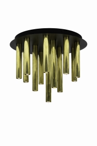 GOCCE Ceiling 13L Raw Brass/Black 108504 Markslojd