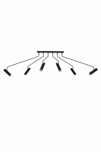 RAMUS Ceiling 6L Black 108508 Markslojd