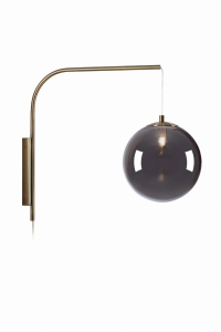 DIONE Wall 1L Smoke/Antique Brass 108419 Markslojd