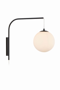 DIONE Wall 1L White/Black 108420 Markslojd