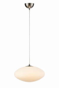 LOCUS Pendant 1L White/Steel 108437 Markslojd