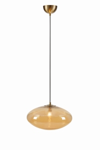 LOCUS Pendant 1L Amber/Brass 108441 Markslojd