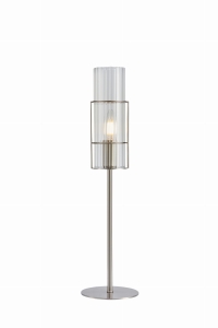 TUBO Table 1L 50cm Satin Nickel/Clear 108557 Markslojd