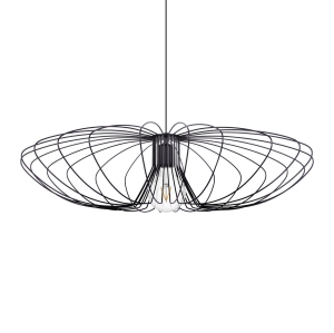 Dekoracyjna, czarna lampa wisząca w stylu industrialnym K-3409 serii TIZI Kaja Lighting
