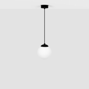 Pojedyncza lampa czarna wisząca z kloszem 14 cm K-4920 z serii SAVOY Kaja Lighting