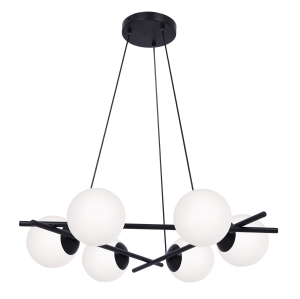 Okazała lampa wisząca na trójkątnej podstawie  K-4967 z serii ARTON Kaja Lighting