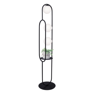 Dekoracyjna lampa podłogowa z półką K-4963 z serii FINESTRA Kaja Lighting