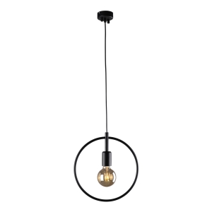 Loftowa lampa wisząca z metalową obręczą bez klosza K-3833 z serii GEO Kaja Lighting