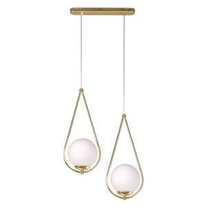 Designerska, elegancka lampa wisząca do jadalni K-4776 z serii NEVE GOLD Kaja Lighting