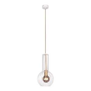 Lampa wisząca w kształcie drucianej gruszki K-4525 z serii ARVI WHITE Kaja Lighting