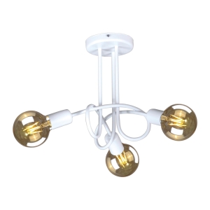 Lampa sufitowa z zakręconymi, białymi ramionami K-3610 z serii DEZE Kaja Lighting