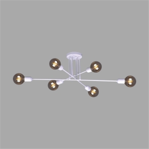 Rozłożysta, metalowa, biała lampa sufitowa K-4393 z serii SITYA WHITE Kaja Lighting