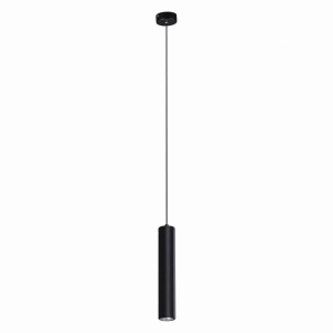 Ponadczasowa, wąska tuba wisząca GU10 K-4407 z serii MILE BLACK Kaja Lighting