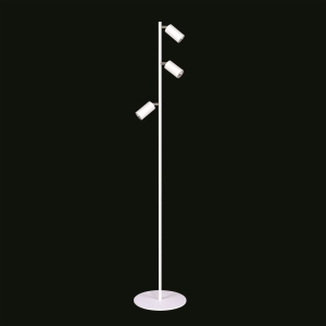 Biała lampa podłogowa z regulowanym kątem świecenia K-4419 z serii KAYLA Kaja Lighting