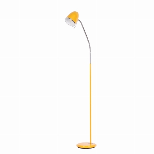 Designerska, prosta lampa podłogowa K-MT-201 ŻÓŁTY z serii KAJTEK I Kaja Lighting