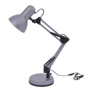 Industrialna, składana lampka biurkowa K-MT-COSMO SREBRNY z serii COSMO Kaja Lighting