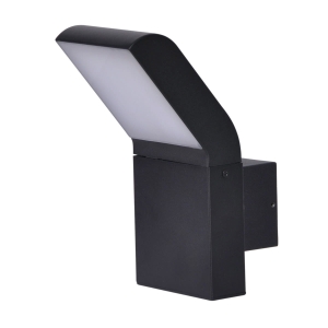Czarna, nowoczesna, ogrodowa lampa elewacyjna LED K-8146 z serii VIDAR Kaja Lighting