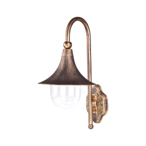 Dekoracyjny kinkiet zewnętrzny K-8125 CZARNY/ZŁOTY z serii BOSTON Kaja Lighting