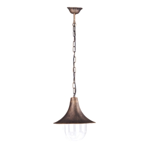 Wisząca lampa zewnętrzna, lampion K-8126 CZARNY/ZŁOTY z serii BOSTON Kaja Lighting