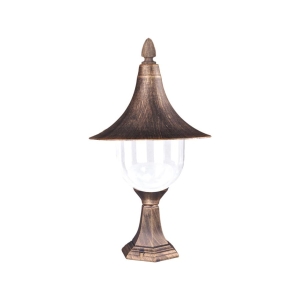 Niska latarenka zewnętrzna do ogrodu K-8128 CZARNY/ZŁOTY z serii BOSTON Kaja Lighting