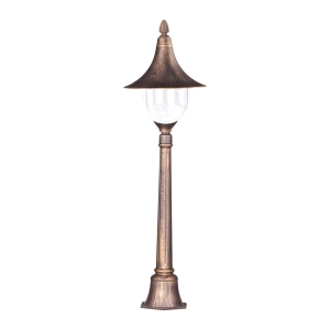 Latarnia ogrodowa z kopułowym kloszem K-8129 CZARNY/ZŁOTY z serii BOSTON Kaja Lighting