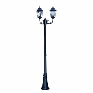 Wysoka zewnętrzna lampa stojąca K-7006A2/2 czarna z serii LOZANA Kaja Lighting