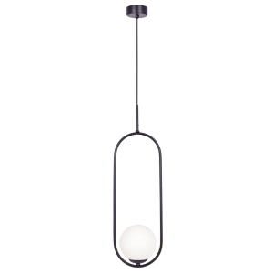Pojedyncza lampa wisząca z białym kloszem K-5100 z serii PARVA Kaja Lighting