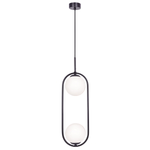 Lampa wisząca z dwoma kloszami, do salonu K-5101 z serii PARVA Kaja Lighting