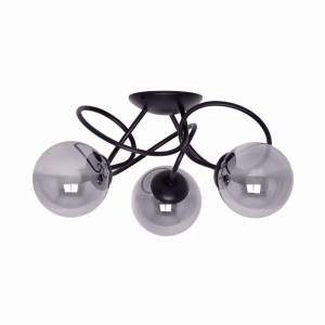 Stylowa lampa sufitowa z grafitowymi kloszami K-5116 z serii RUBI Kaja Lighting