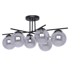 Spektakularna lampa sufitowa, grafitowe klosze K-5167 z serii GAMMA Kaja Lighting