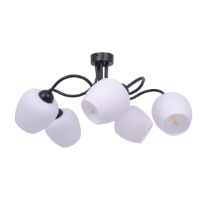 Lampa sufitowa z pięcioma matowymi kloszami K-5186 z serii BELLA Kaja Lighting