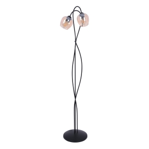 Bursztynowa lampa podłogowa do przytulnego salonu K-5193 z serii DIUNA Kaja Lighting