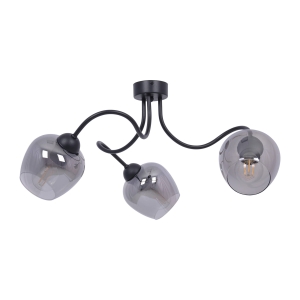 Nowoczesna lampa sufitowa, grafitowe klosze na E27 K-5195 z serii SARA Kaja Lighting