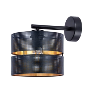 Kinkiet ze stylowym abażurem, ze złotym wnętrzem K-5224 z serii ZIMBO Kaja Lighting