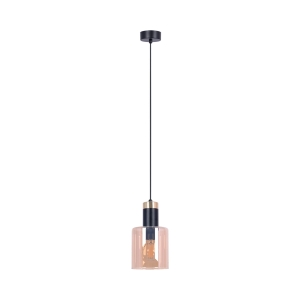 Wyjątkowa lampa wisząca z bursztynowym kloszem K-5255 z serii ALTO Kaja Lighting