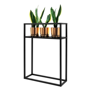 Podłużny, czarny, metalowy kwietnik w stylu loft KS-05 P - KAJA HOME Kaja Lighting