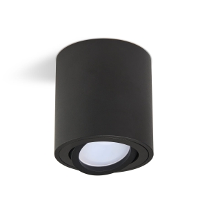 Spot tuba natynkowa AHA czarna regulowana KPLAHCZ Kobi