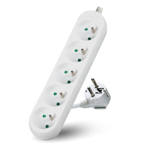 Przedłużacz LINEA 5-gniazd 1,5m z uziemieniem KGLAZ5G1,5M Kobi