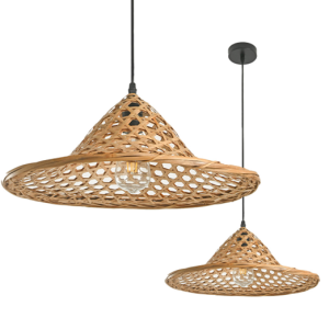 Lampa wisząca bambusowa BOHO BRAGA KRBOBACZ Kobi