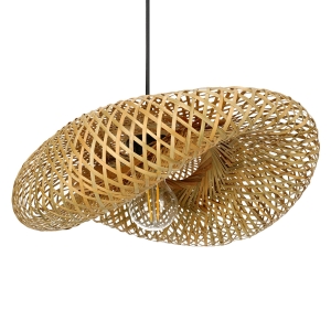 Lampa wisząca bambusowa BOHO BRUGIA S KRBOBISCZ Kobi
