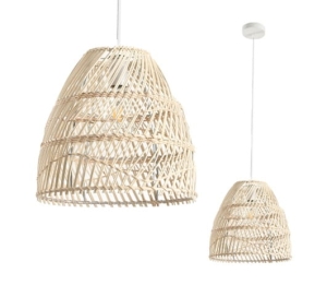 Lampa wisząca rattanowa BOHO RANGO KRBOROCZ Kobi