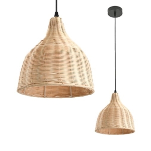 Lampa wisząca rattanowa BOHO RENNES KRBORSCZ Kobi