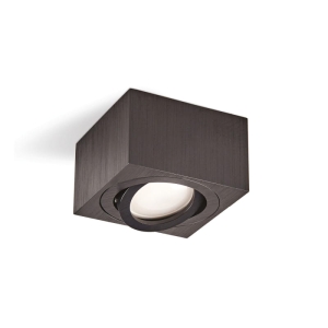 Oprawa do nabudowania natynkowa OH37S czarna kwadratowa KPOH37SCZ Kobi