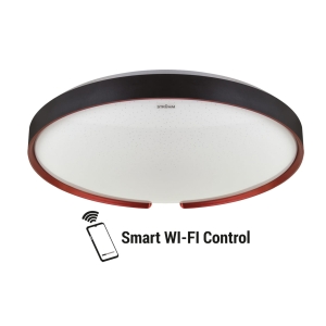 Plafon czarny ESPERANTO LED C 48W 04077 sterowanie Wi-Fi Strühm