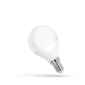 Żarówka LED 4W kulka biała zimna 6000K WOJ+13031 Spectrum