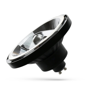 Żarówka LED AR111 GU10 12W 45° 230V neutralna czarna obudowa WOJ+14569 Spectrum