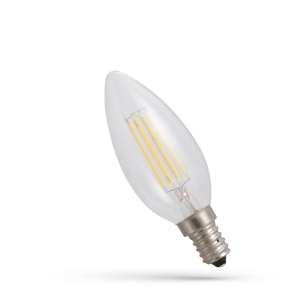 Żarówka świeczka LED 4W E14 ciepła WOJ+13874 Spectrum
