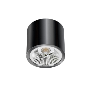 Oprawa sufitowa czarna tuba AR111 CHLOE METALICA SLIP005029 Spectrum