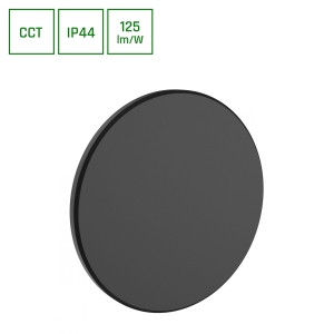 Lampa ścienna czarna okrągła IP44 LED 12W zmienna barwa CCT SLI003030CCT_PW Spectrum