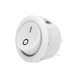 Wyłącznik kołyskowy  okrągły 6A 230V OR-AE-13180/W biały ORNO